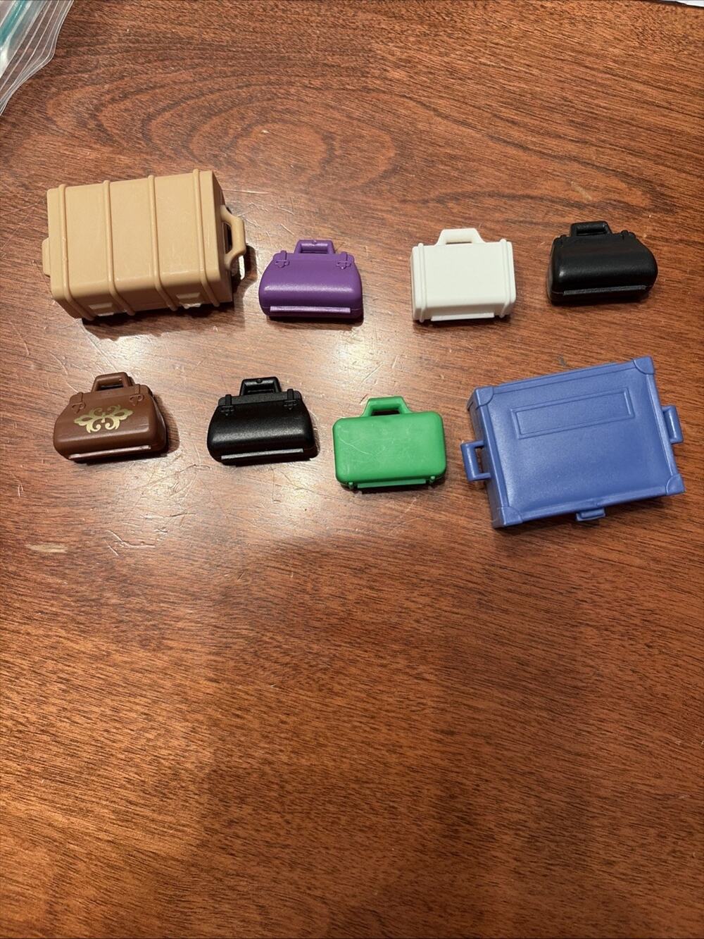 Lot of Playmobil Bags: Suitcases, Purses, Pieces, + As Is, See Pics
